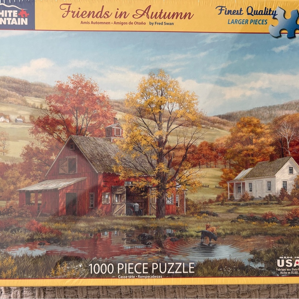 White Mountain Friends in Autumn Puzzle - 1000 Piece